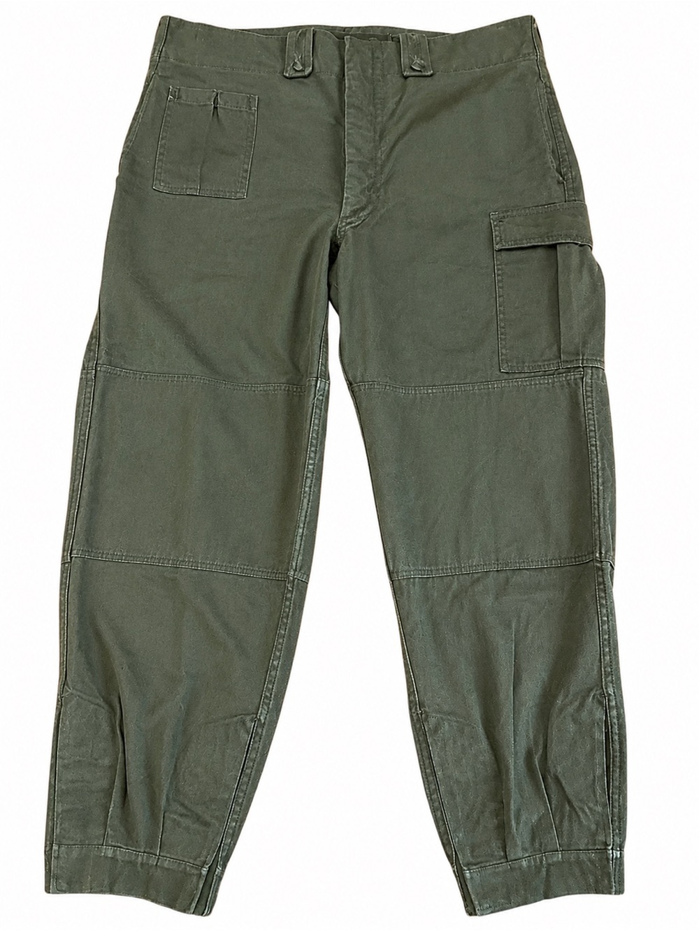 Vintage Belgian Army Military Hunting Cargo Pants Seyntex 1974 Heavyweight